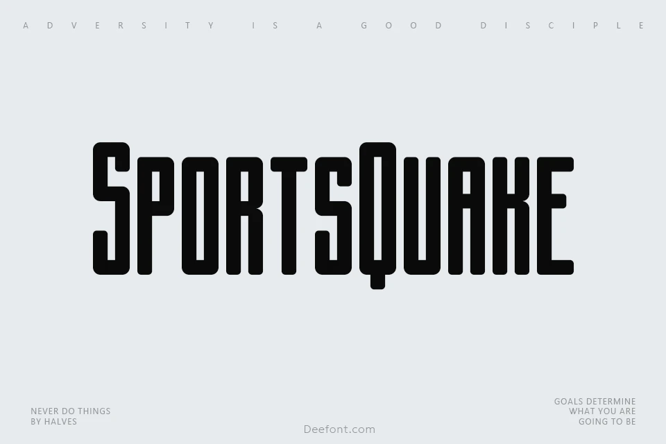 SportsQuake Font