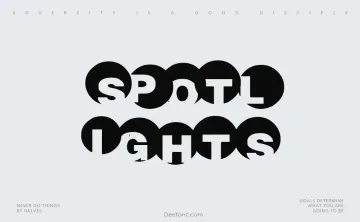 Spot Lights Font