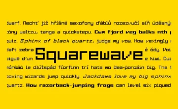 Squarewave Font