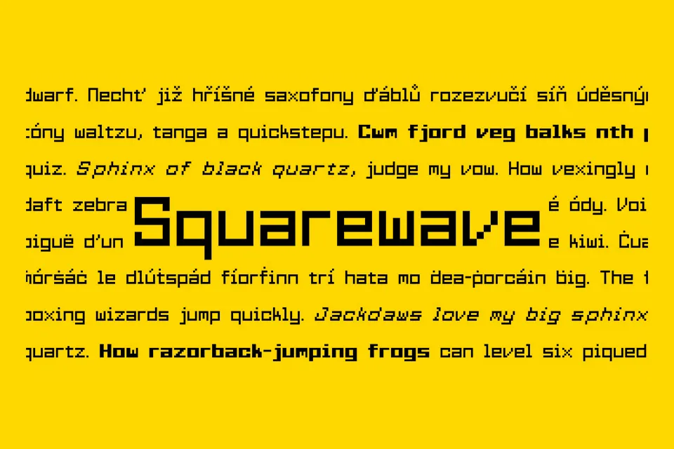 Squarewave Font