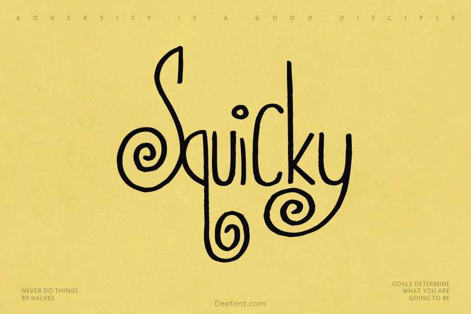 Squicky Font