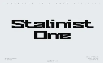 Stalinist One Font