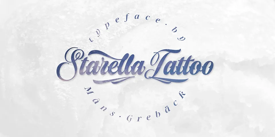 Starella Tattoo Font