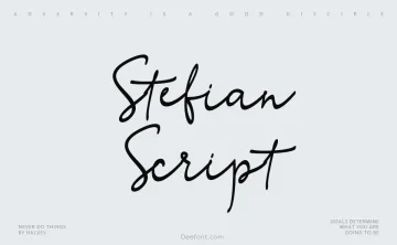 Stefian Script Font