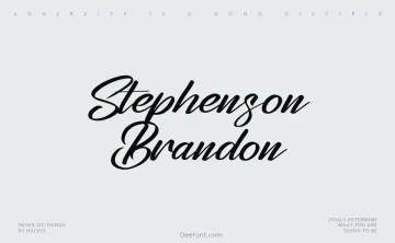 Stephenson Brandon Font