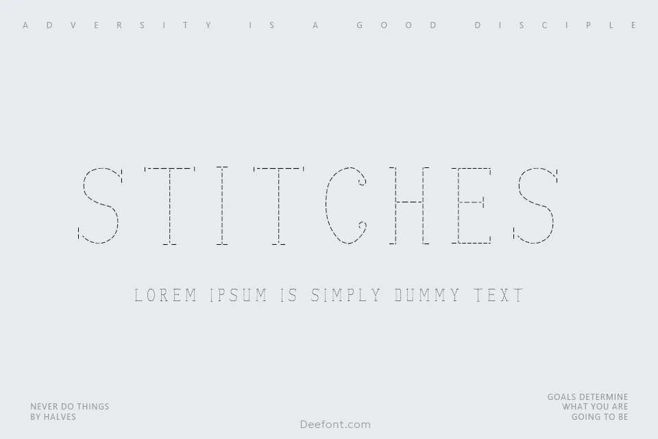 Stitches Font