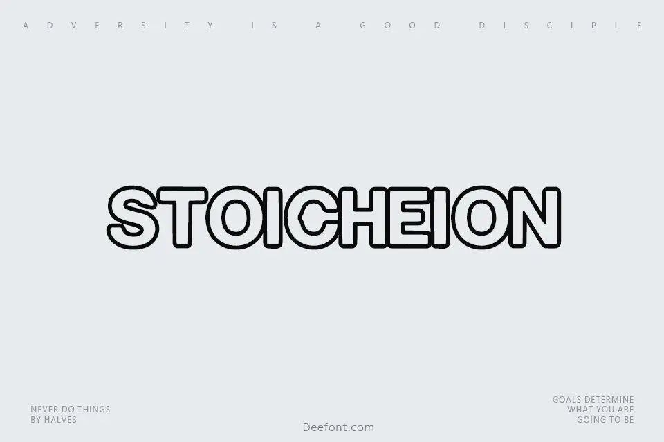 Stoicheion Font