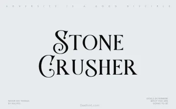 Stone Crusher Font