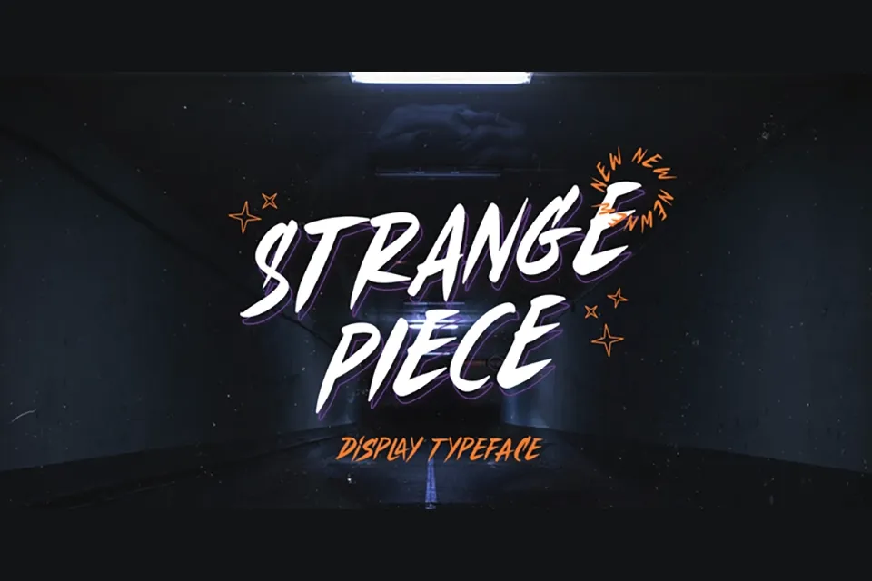 Strange Piece Font