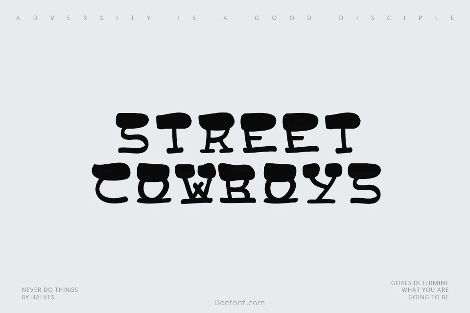 Street Cowboys Font