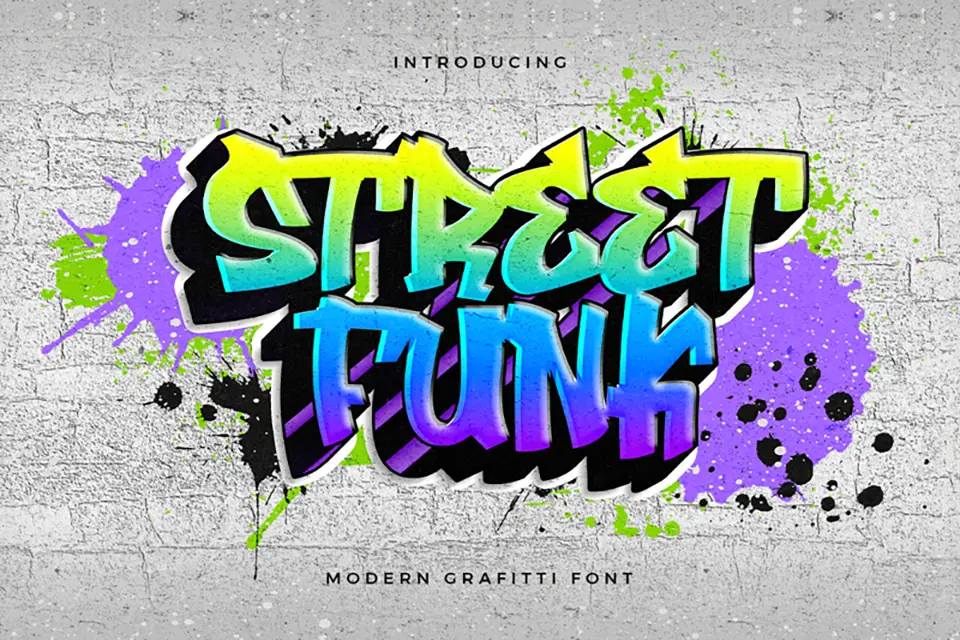 Streetfunk Graffiti Font - Free Download & Preview 