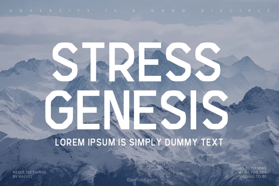 Stress Genesis Font