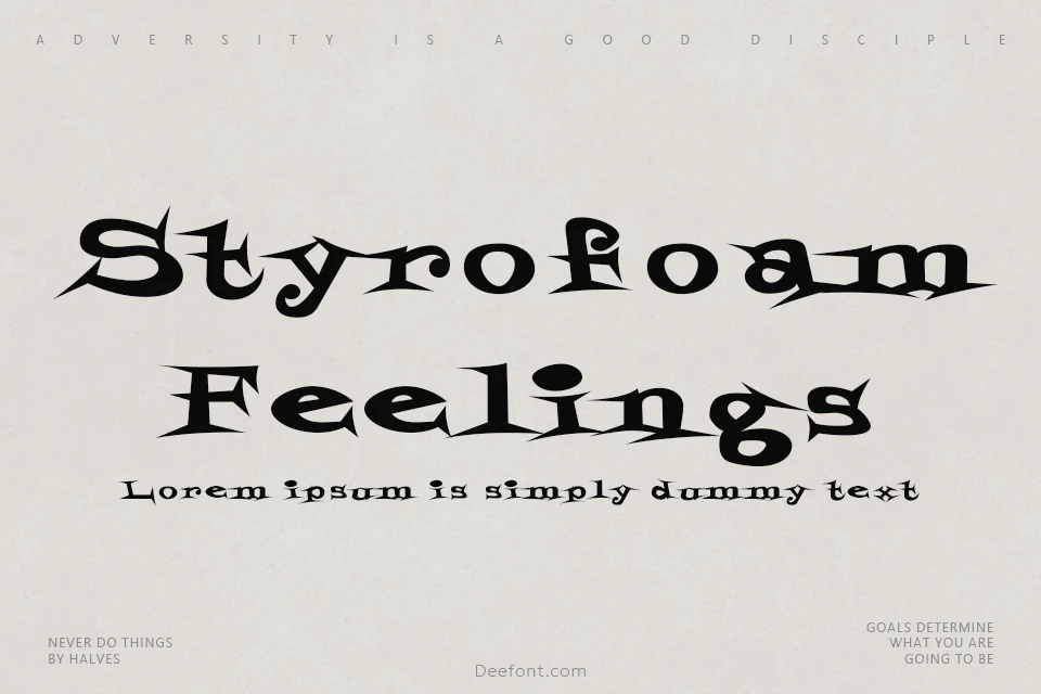 Styrofoam Feelings Font