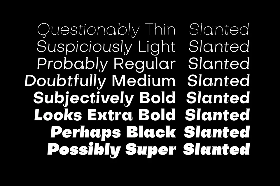 Subjectivity Free Font Family