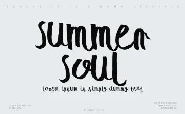 Summer Soul Script Font