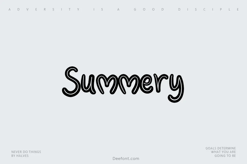 Summery Font