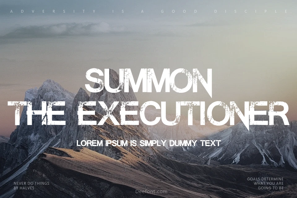 Summon the Executioner Font