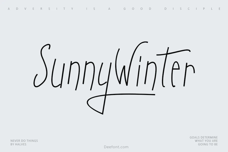 Sunny Winter Font