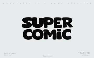 Super Comic Font