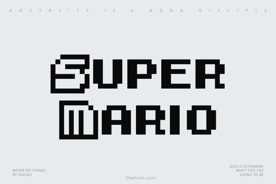 Super Mario Bros.3 Font