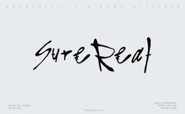 Sure Real Font