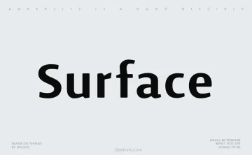 Surface Font