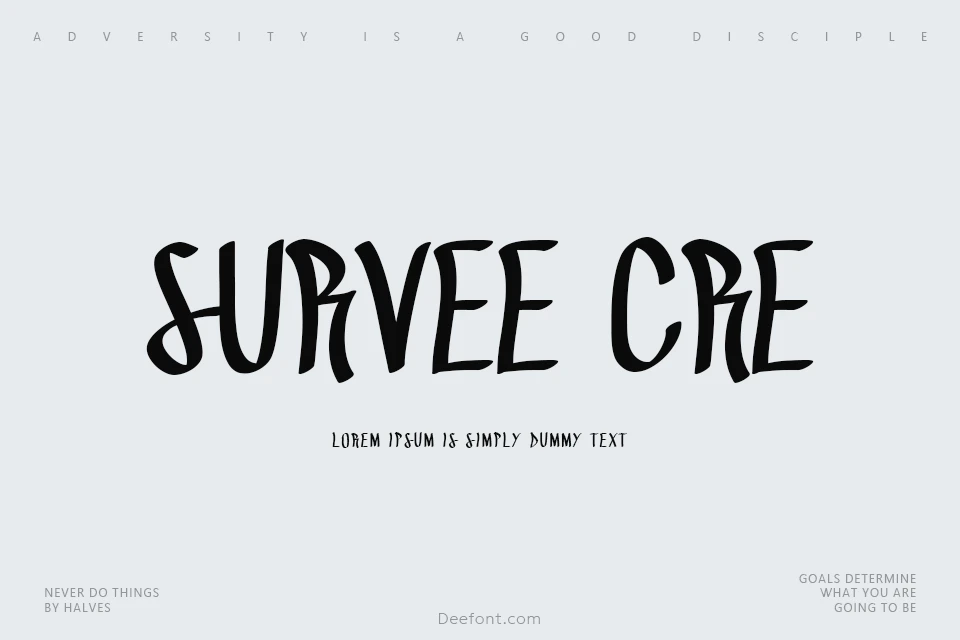 Survee Cre Font