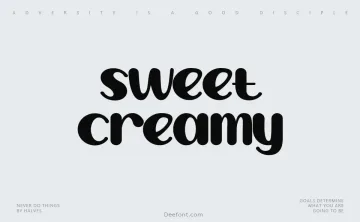 Sweet Creamy Font