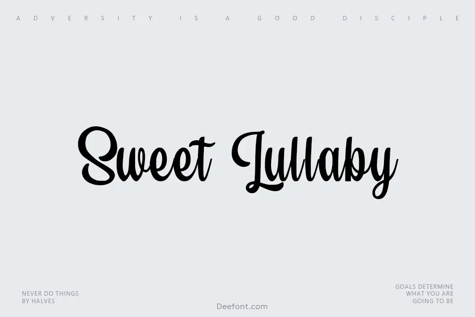 Sweet Lullaby Font