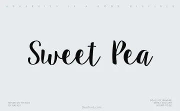 Sweet Pea Font