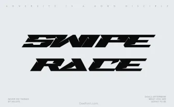 Swipe Race Font