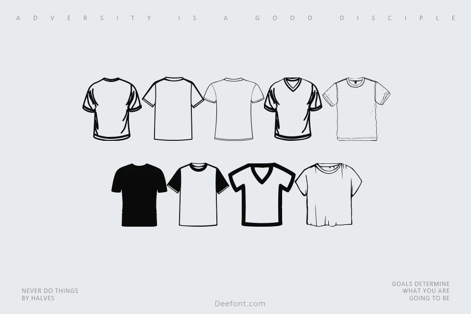 T-shirt Font