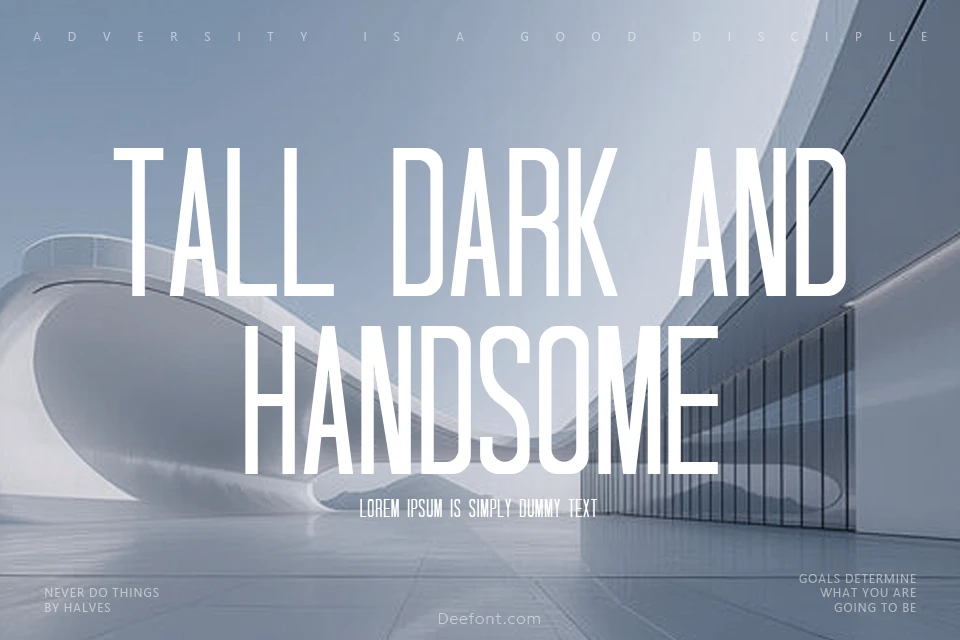 Tall Dark And Handsome Font