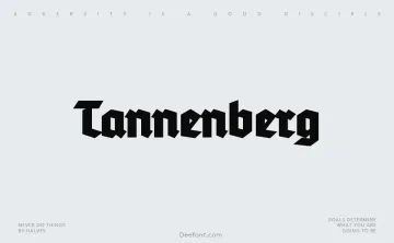 Tannenberg Fett Font