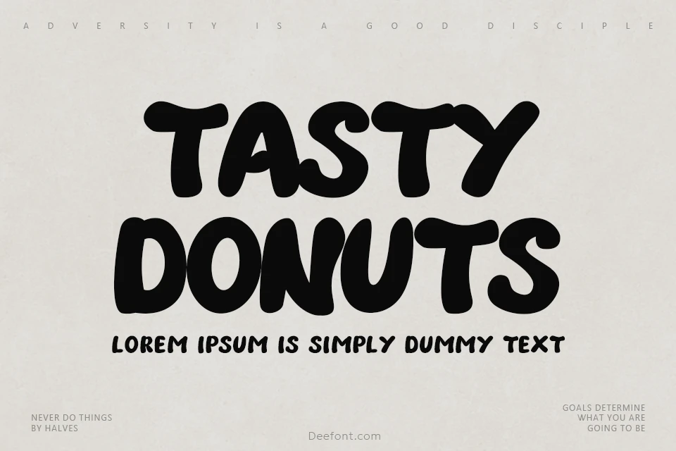 Tasty Donuts Font