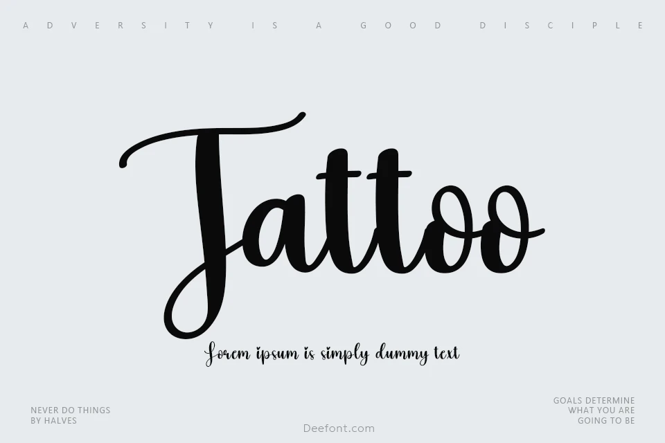 Tattoo Font