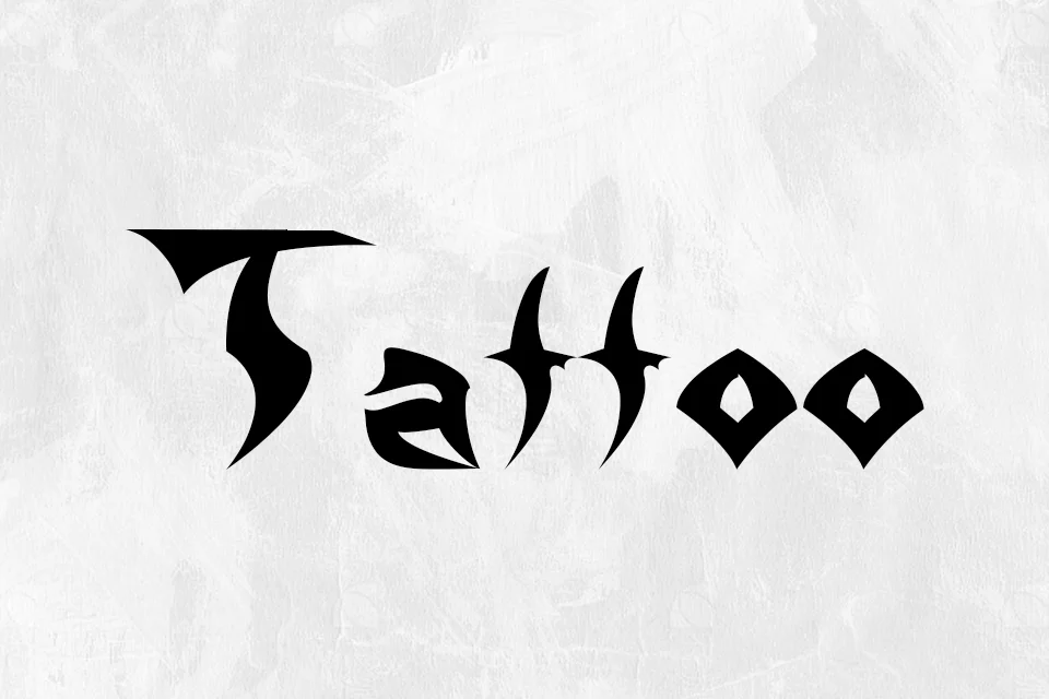 tattoo heavy font download