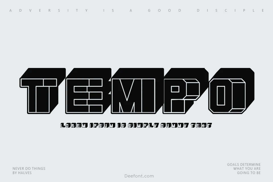 Tempo Font