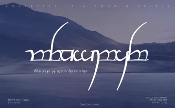 Tengwar Cursive Font