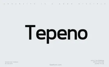 Tepeno Sans Font Family