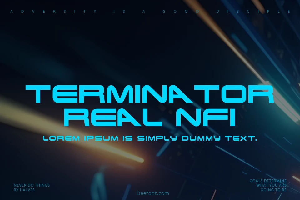 Terminator Real NFI Font