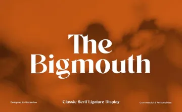 The Bigmouth Font