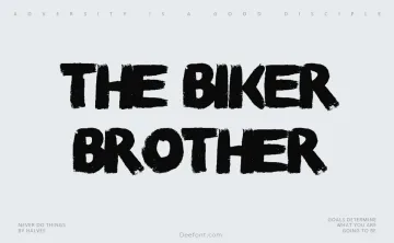 The Biker Brother Font