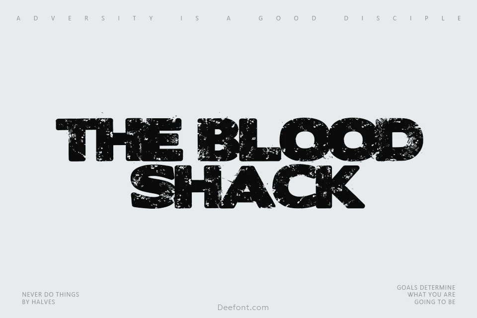 The Blood Shack Font