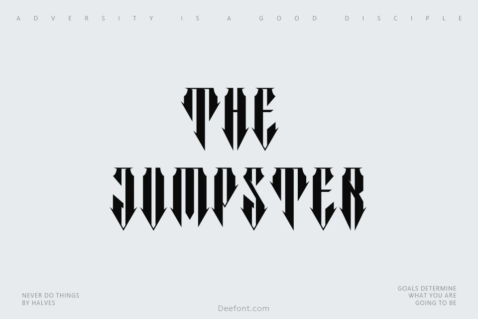 The Jumpster Font