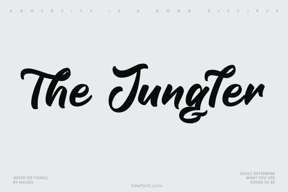 The Jungler Font