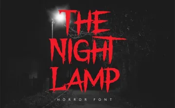 The Night Lamp Font