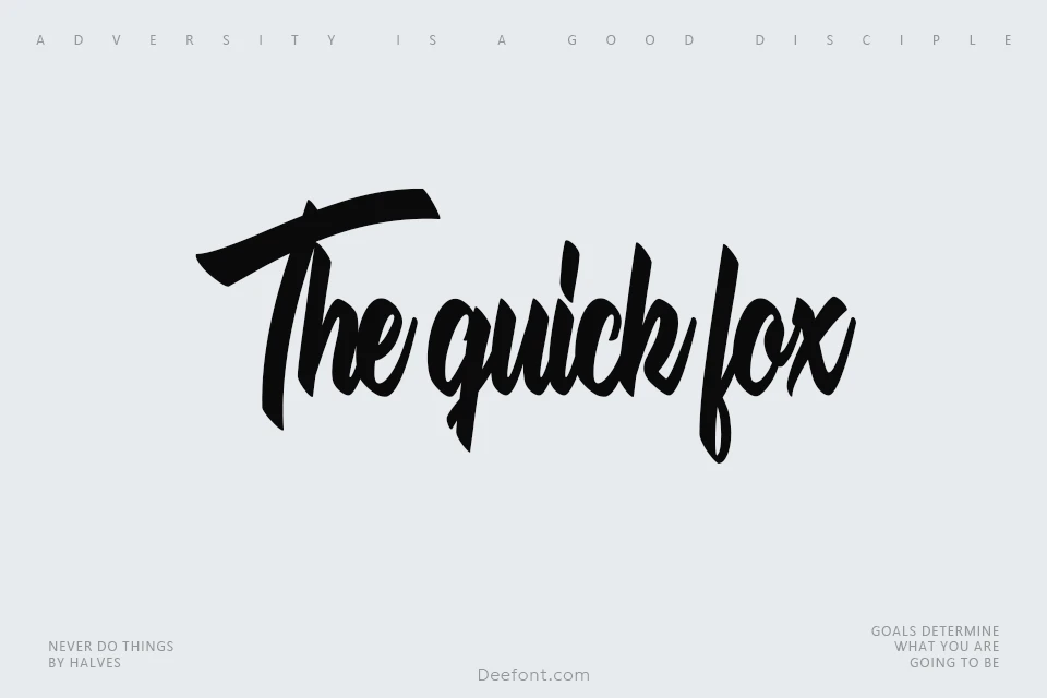 The quick fox Font