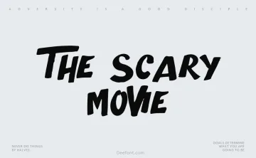 The Scary Movie Font