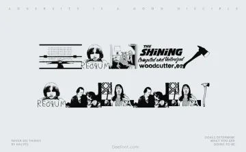 The Shining Font